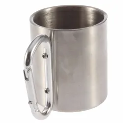 Coupe de camping en acier inoxydable - tasse - mouchoir en aluminium - 180ml